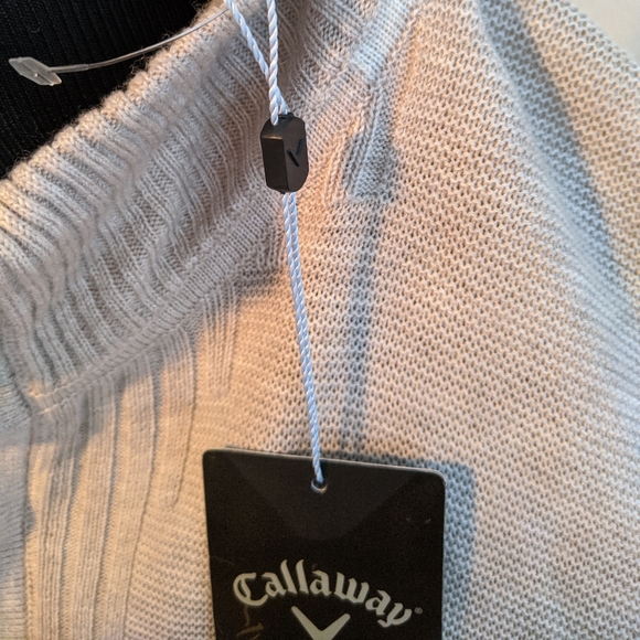 NWT Callaway Sweater Beige wool blend Size XL - Picture 2 of 5